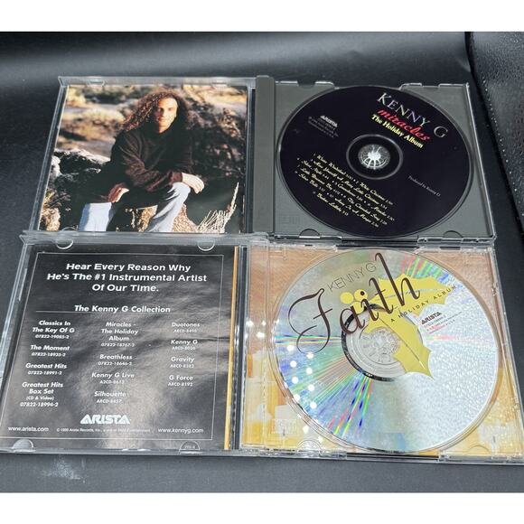 Kenny G 2CD Lot Miracles & The Holiday Album Excellent! -D - Picture 6 of 6
